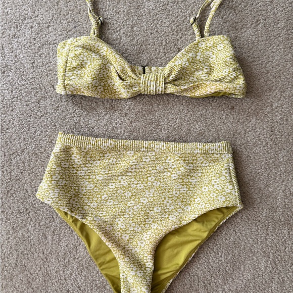 Billabong Other - NWOT. Billabong Green Floral High-Waist Bikini